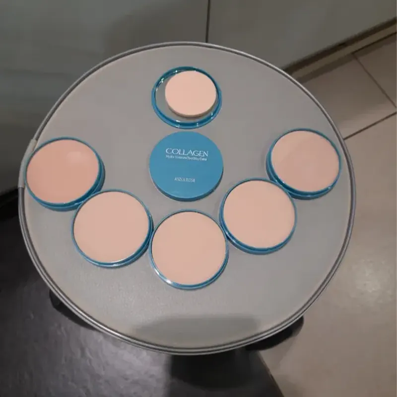 Шесть оттенков увлажняющей пудры Collagen Enough