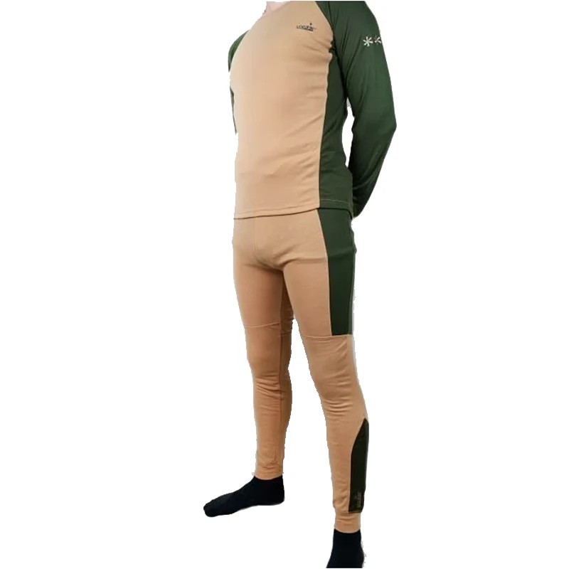 Бежевый термокостюм Norfin Comfort Line на мужчине в полный рост